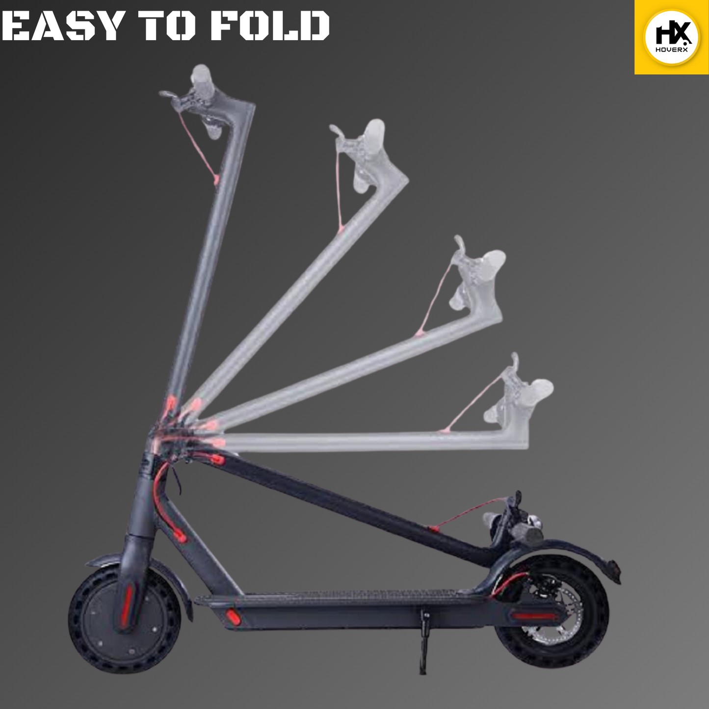 HX F1 Foldable E Scooter (Black)