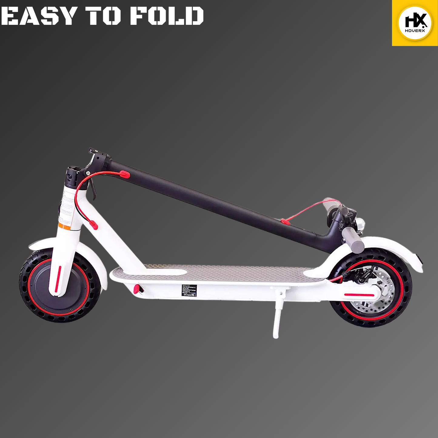 HX F1 Foldable E Scooter (White)