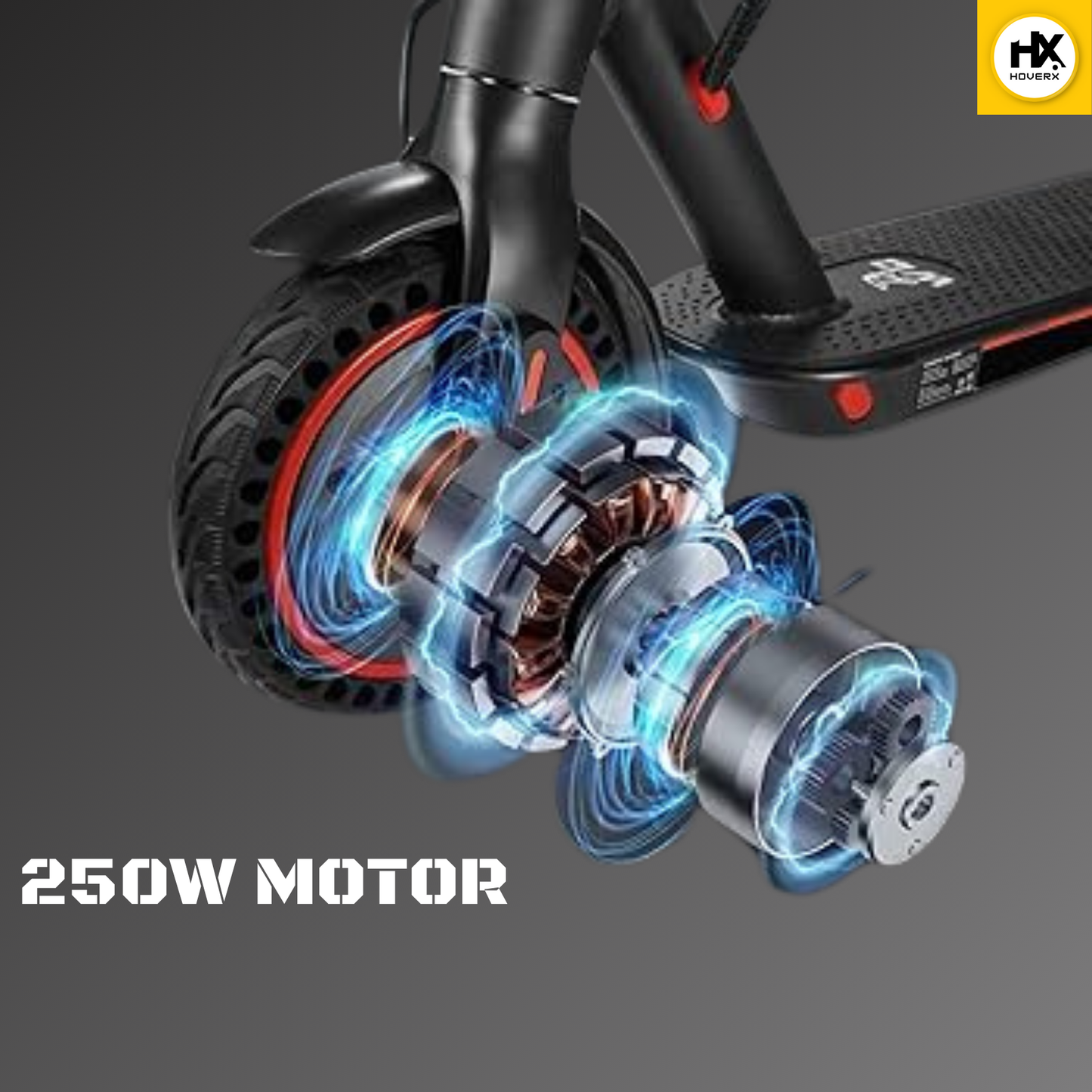 HX F1 Foldable E Scooter (Black)
