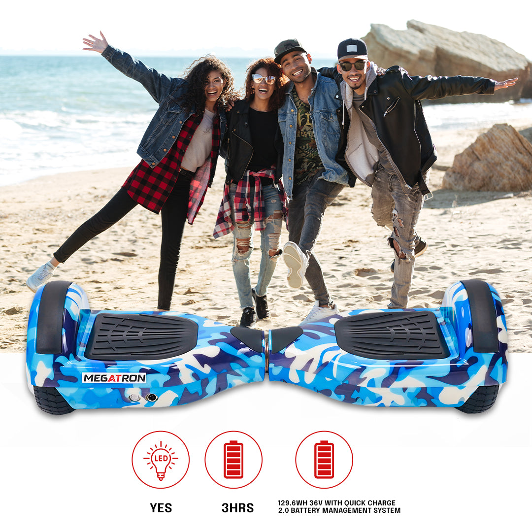 X6 Blue Military Hoverboard