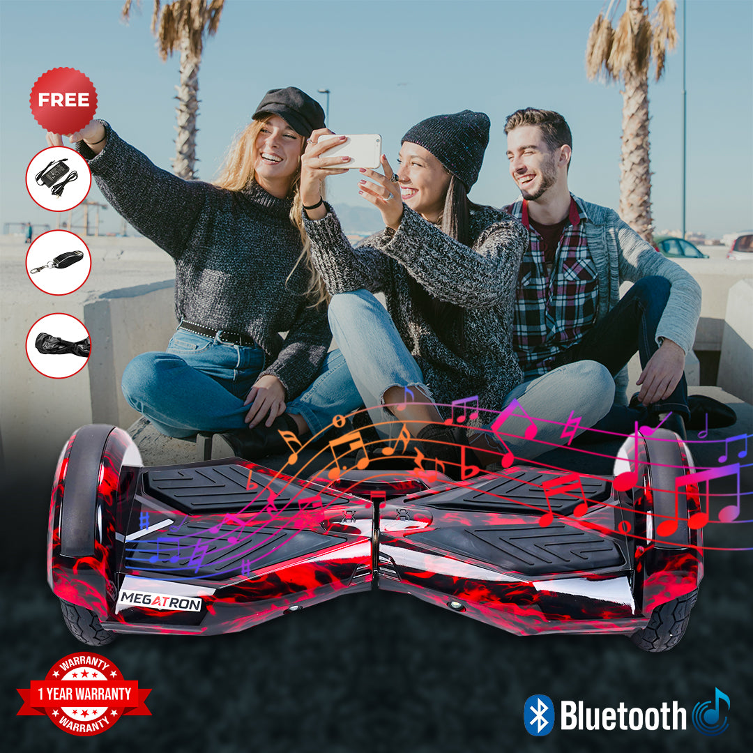 hoverx X8 red fire Hoverboard