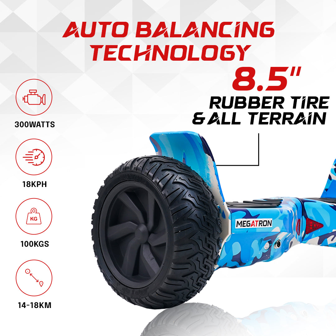 X9 Hulk Blue Military Hoverboard