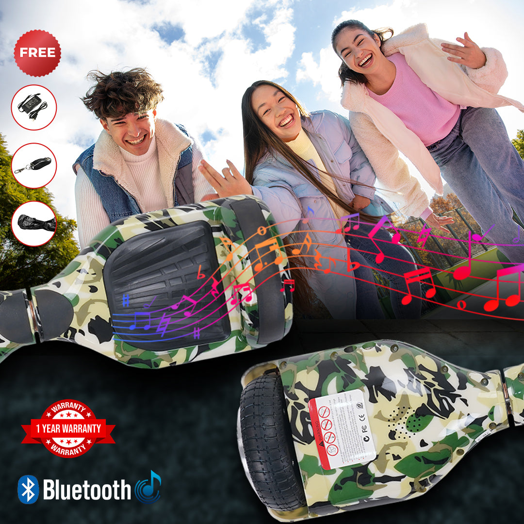 X6 Pro Green Military Hoverboard