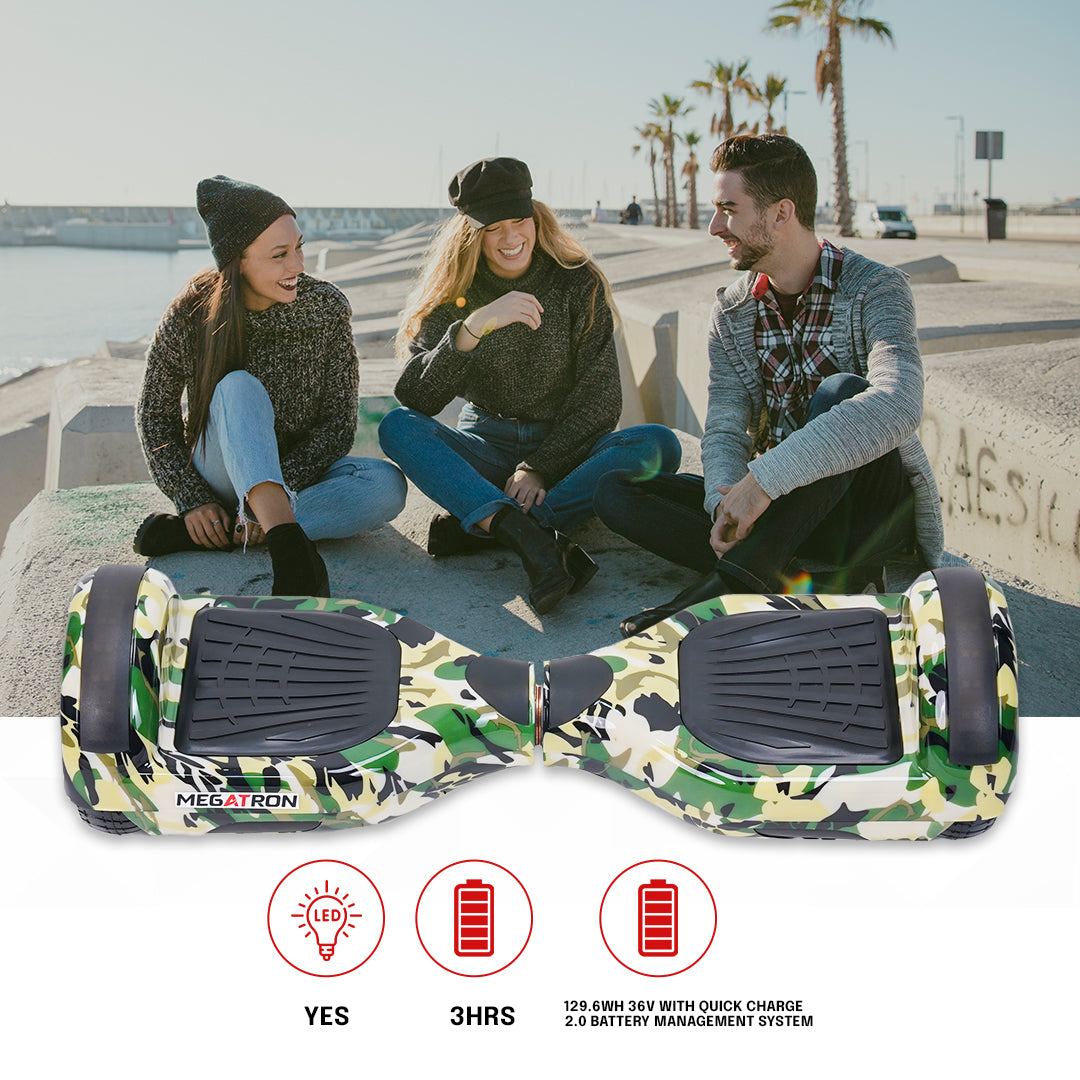 X6 Pro Green Military Hoverboard