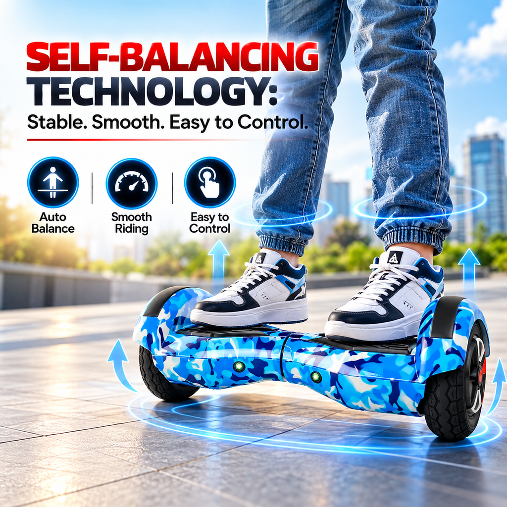 H2 Hoverboard-Blue Military
