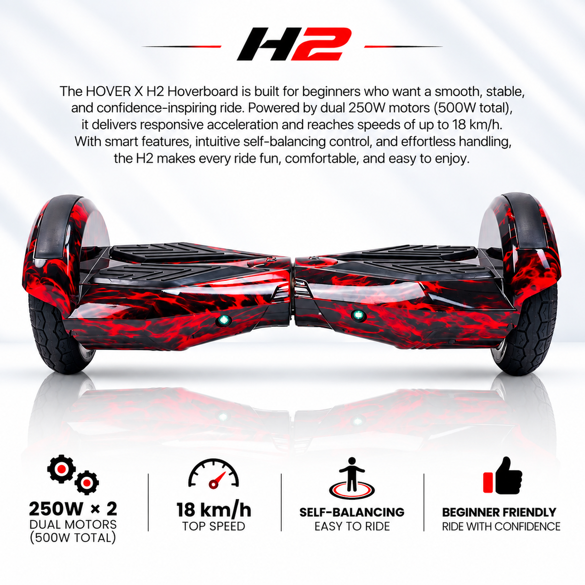 H2 Hoverboard-Redfire