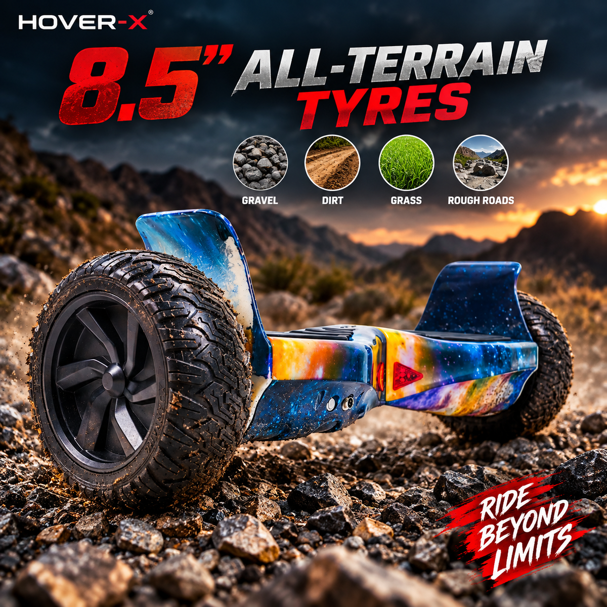 H3 All Terrain Hoverboard (Galaxy)