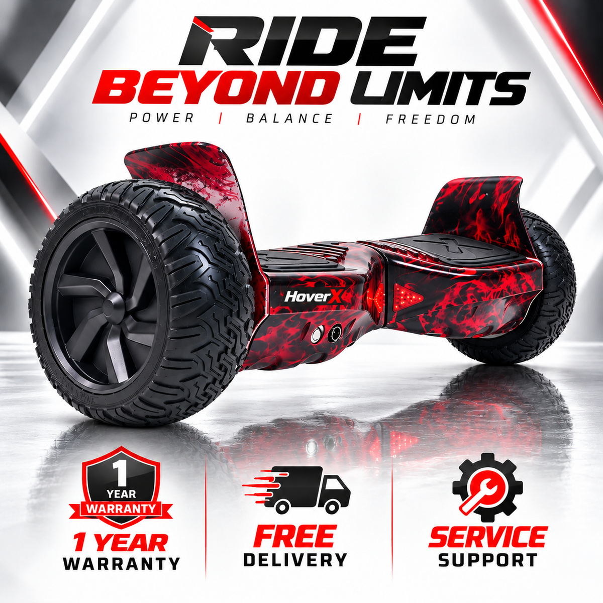 All Terrain Redfire Hoverboard