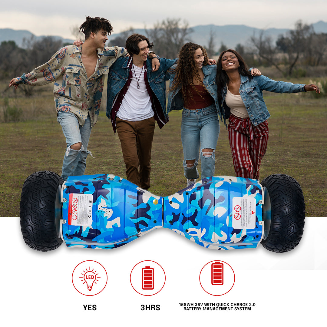 X9 Hulk Blue Military Hoverboard