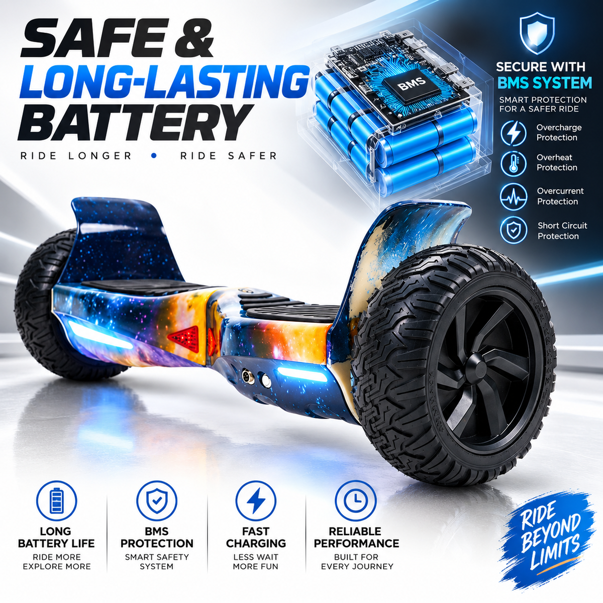 H3 All Terrain Hoverboard (Galaxy)