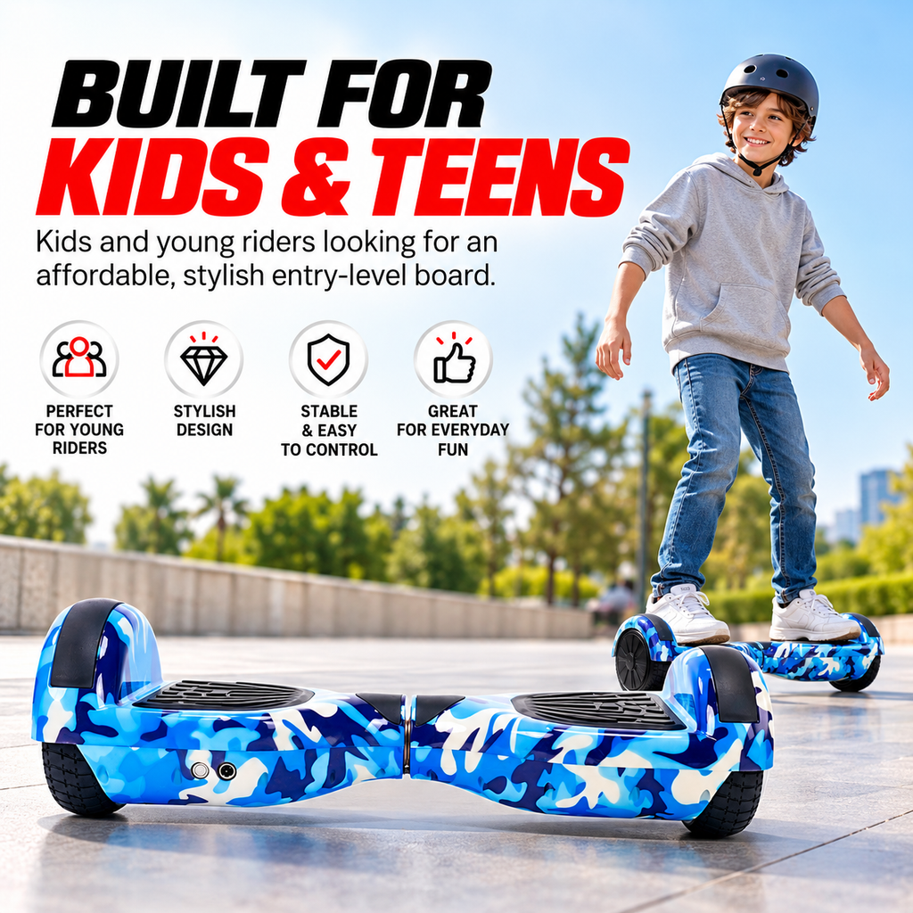 H1 Hoveboard-Blue Military