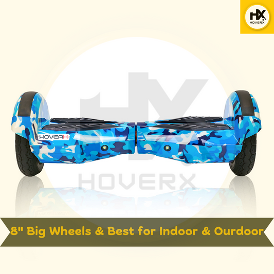 Hoverx X8 blue military Hoverboard