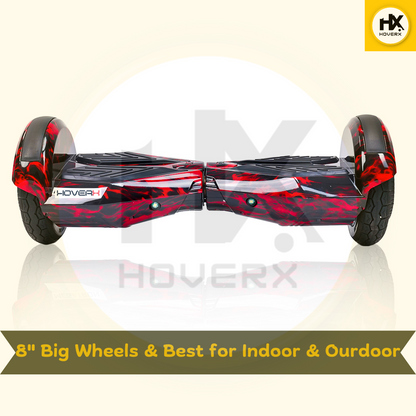 hoverx X8 red fire Hoverboard