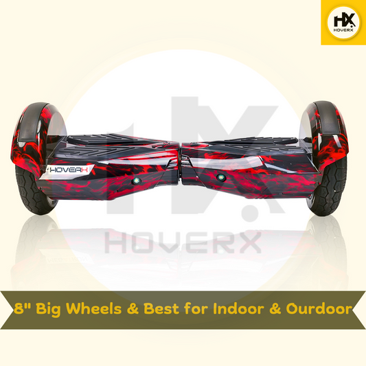 hoverx X8 red fire Hoverboard