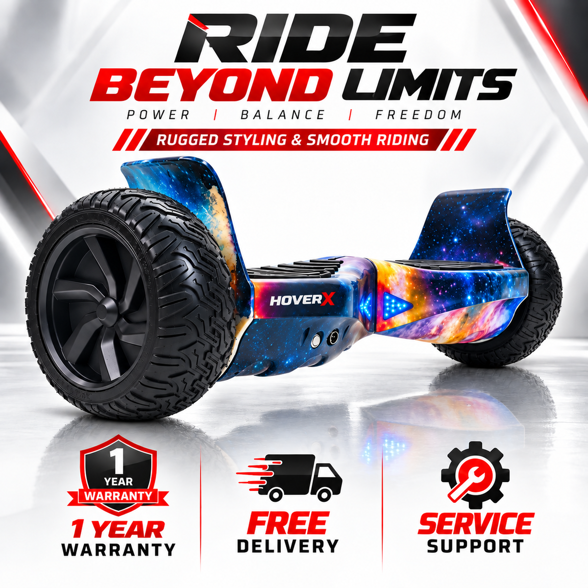 H3 All Terrain Hoverboard (Galaxy)