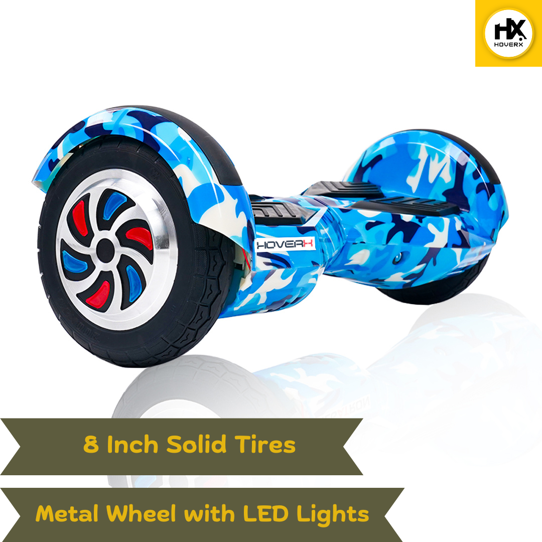 X8 Pro Blue Military Hoverboard