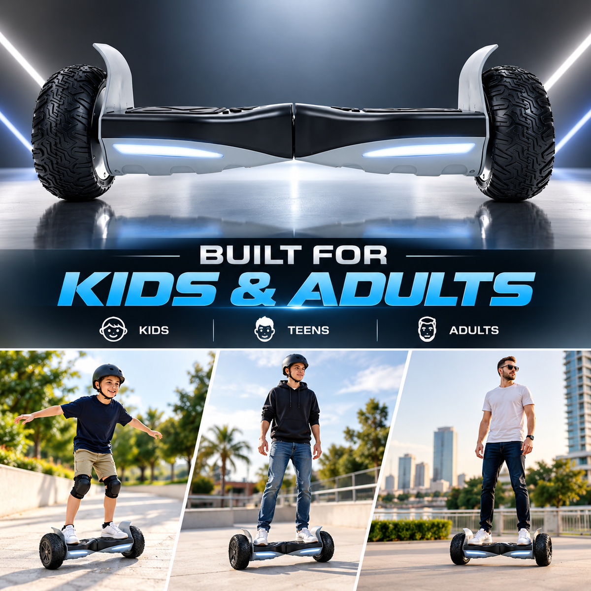 H3 All Terrain Hoverboard (Black)